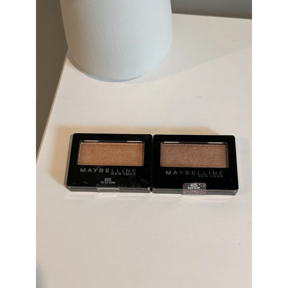 Maybelline Expert Wear Eyeshadow Lot New Sealed: The Glo Down 60S & Nude Glow 40
